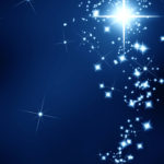 star on a dark background