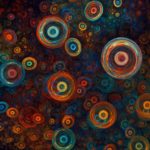 background with circles in motion