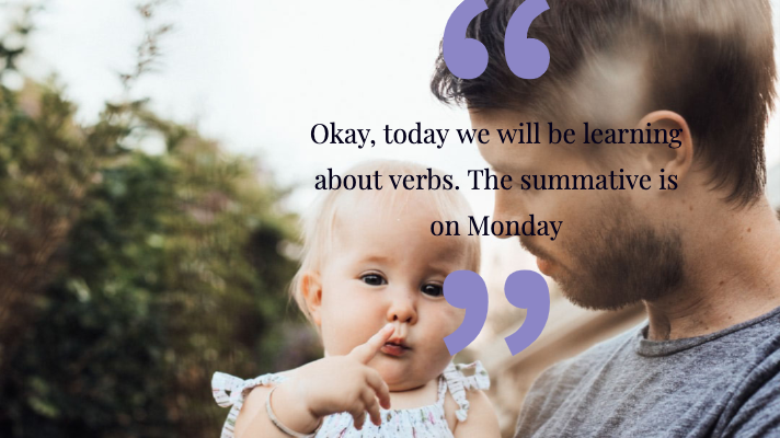 no summative assessments needed for learning